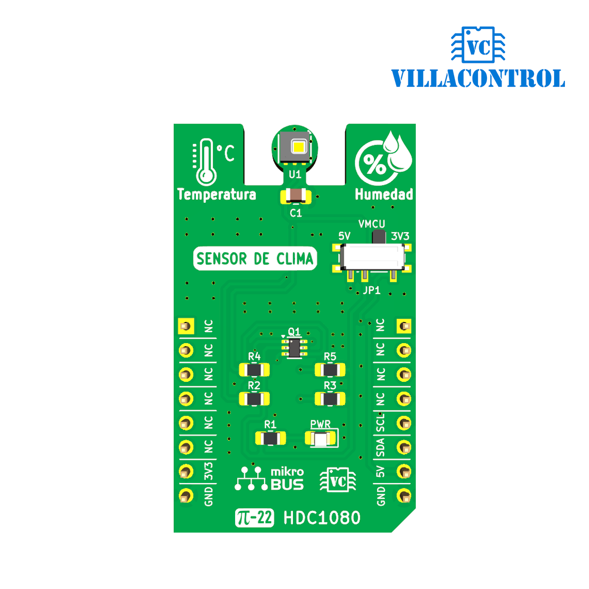 pi22 HDC1080 Sensor de Clima - Imagen 2